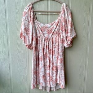 By Together Puff Sleeve Babydoll Dress - Large